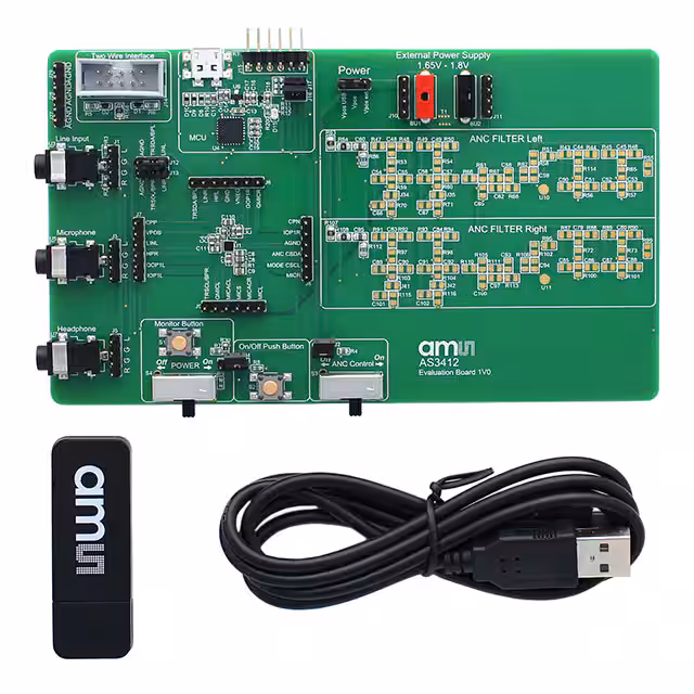 AS3412 EK-ST ams OSRAM  Cartes d'évaluation - Amplificateurs audio